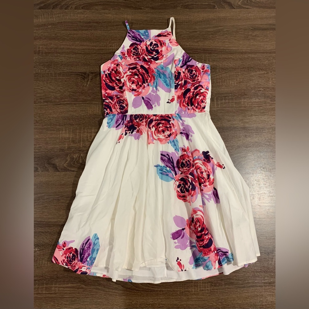 Charlotte Russe floral skater dress. Size M.